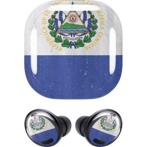 El Salvador Flag Distressed Galaxy Buds Pro Skin